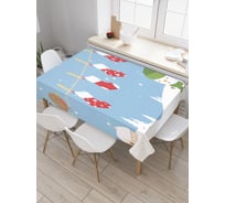 Прямоугольная скатерть JoyArty Новогодние носки из сатена tc_20079_120x145