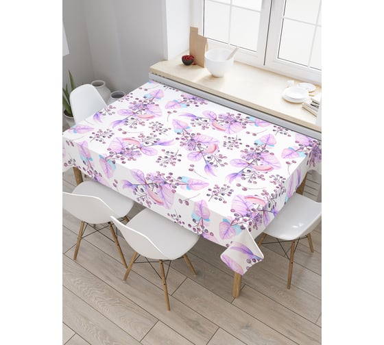Прямоугольная скатерть JoyArty Мечты о весне из сатена tc_18542_120x145 1