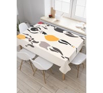 Прямоугольная скатерть JoyArty Красочная Африка из сатена tc_23233_120x145