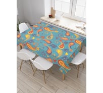 Прямоугольная скатерть JoyArty Пламенное волшебство из сатена tc_21978_120x145