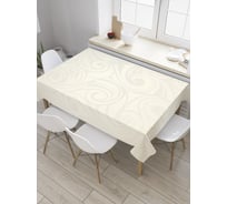 Прямоугольная скатерть JoyArty Пастельные завитки из сатена tc_33370_120x145