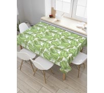 Прямоугольная скатерть JoyArty Листья тропиков из сатена tc_378855_120x145