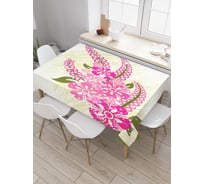 Прямоугольная скатерть JoyArty Полевые цветы из сатена tc_29863_120x145