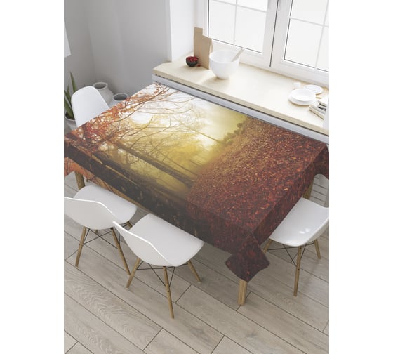 Прямоугольная скатерть JoyArty Поздняя осень из сатена tc_27670_120x145 1