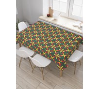 Прямоугольная скатерть JoyArty Крестовое пламя из сатена tc_31145_120x145