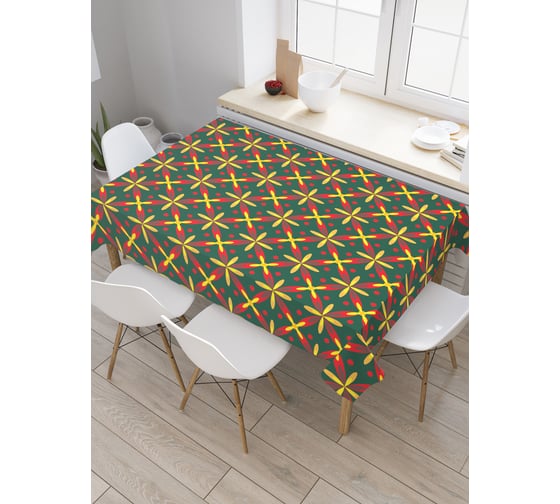 Прямоугольная скатерть JoyArty Крестовое пламя из сатена tc_31145_120x145 1