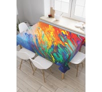 Прямоугольная скатерть JoyArty Пламенные краски из сатена tc_21401_120x145