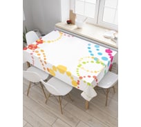 Прямоугольная скатерть JoyArty Красочный фестиваль из сатена tc_21768_120x145