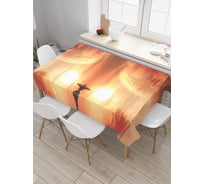 Прямоугольная скатерть JoyArty Планетарная симметрия из сатена tc_30758_120x145