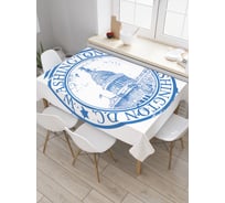 Прямоугольная скатерть JoyArty Печать Вашингтон Ди-Си из сатена tc_5399_120x145