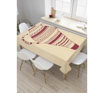 Прямоугольная скатерть JoyArty Кувшин с полосками из сатена tc_4896_120x145