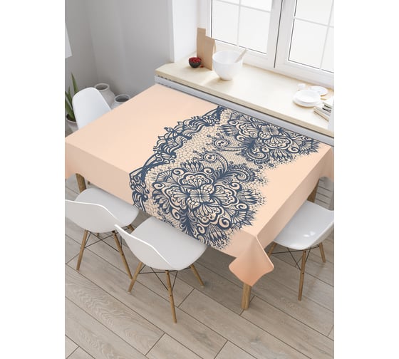 Прямоугольная скатерть JoyArty Пляжное дыхание из сатена tc_30375_120x145 1