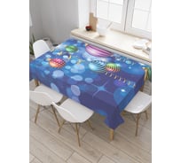 Прямоугольная скатерть JoyArty Новогодняя дискотека из сатена tc_20076_120x145