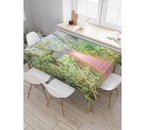 Прямоугольная скатерть JoyArty Подвесной мост из сатена tc_18996_120x145