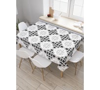 Прямоугольная скатерть JoyArty Плетеные ромбы из сатена tc_18621_120x145