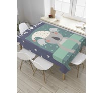 Прямоугольная скатерть JoyArty Коала спит из сатена tc_77337_120x145