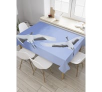 Прямоугольная скатерть JoyArty Планирование аистов из сатена tc_32839_120x145