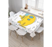 Прямоугольная скатерть JoyArty Подводная скорость из сатена tc_22370_120x145