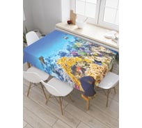 Прямоугольная скатерть JoyArty Красота на дне из сатена tc_21283_120x145