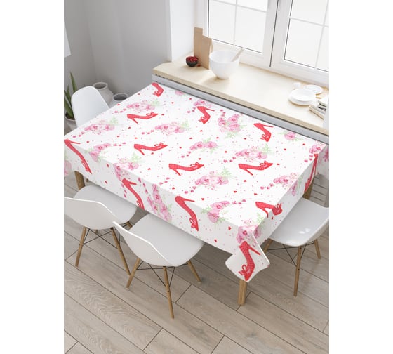 Прямоугольная скатерть JoyArty Подходящие туфельки из сатена tc_19099_120x145 1