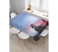 Прямоугольная скатерть JoyArty Поздний закат из сатена tc_27979_120x145