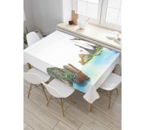 Прямоугольная скатерть JoyArty Лодки в путешествии из сатена tc_4858_120x145