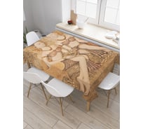 Прямоугольная скатерть JoyArty Мирные сплетни из сатена tc_9960_120x145