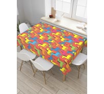 Прямоугольная скатерть JoyArty Лошадки из сатена tc_52422_120x145