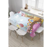 Прямоугольная скатерть JoyArty Мир мороженого из сатена tc_36312_120x145