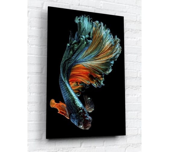 Картина на стекле ARTABOSKO Бойцовскаярыбка 1 40x60 WBR-02-63-04
