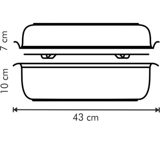Жаровня с крышкой Tescoma EXCLUSIVE 36x24 см 713066