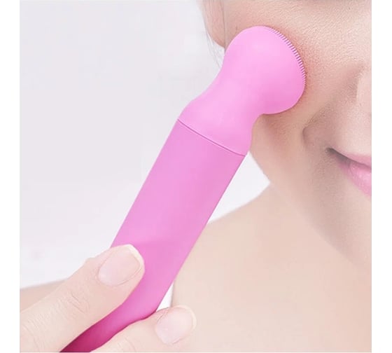Вибромассажер для лица Fittop L-Clean, розовый FLF923