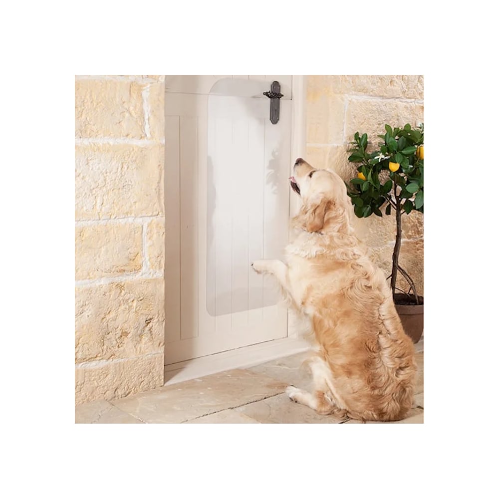 Антивандальная накладка на дверь от собак
