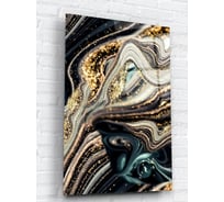 Картина на стекле ARTABOSKO Темно-зеленый акрил 1 40x60 WBR-01-432-04