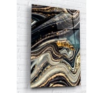 Картина на стекле ARTABOSKO Темно-зеленый акрил 3 40x60 WBR-01-434-04