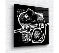 Картина на стекле ARTABOSKO Ящерица.Лофт 40x40 WBR-02-115-03