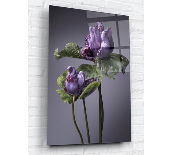 Картина на стекле ARTABOSKO Цветочная фантазия 13 40x60 WBR-07-257-04 1