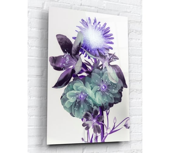 Картина на стекле ARTABOSKO Цветочная фантазия 16 40x60 WBR-07-260-04 1