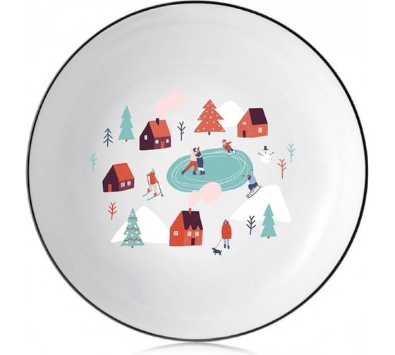 Круглое блюдо Walmer Winter Fun 23 см W37000853