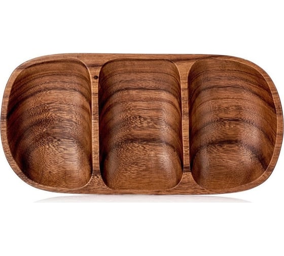 Овальное блюдо Walmer ORGANIC 3 отделения, 31x16 см W37000627