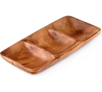 Прямоугольное блюдо Walmer ORGANIC 3 отделения, 23x11 см W37000626