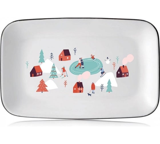 Прямоугольное блюдо Walmer Winter Fun 23 см W37000852 1