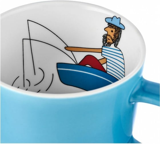 Кружка Walmer LOVE FISH голубая, 400 мл W37000807
