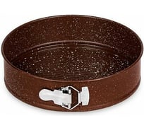 Круглая форма Moulinvilla Brownstone с разъемным замком, 25x6.7 см, с антипригарным покрытием BBWS-026