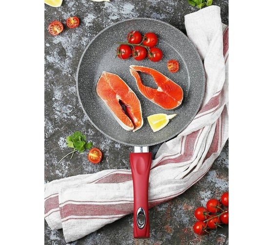 Глубокая сковорода Moulinvilla Raspberry 26 см, индукция RSB-26-DI