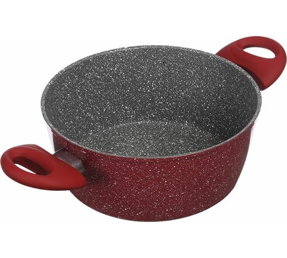 Кастрюля Moulinvilla Raspberry с антипригарным покрытием, 4 л со стеклянной крышкой RBC-24-I