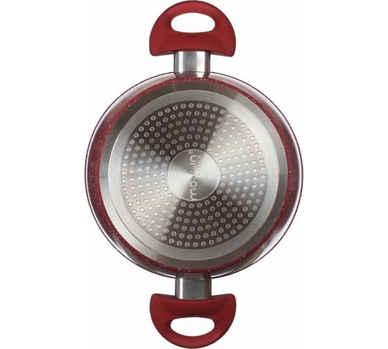 Кастрюля Moulinvilla Raspberry с антипригарным покрытием, 4 л со стеклянной крышкой RBC-24-I