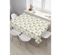 Прямоугольная скатерть JoyArty Море тюльпанов из сатена tc_28940_120x145