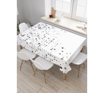 Прямоугольная скатерть JoyArty Квадратное насыщение из сатена tc_20876_120x145