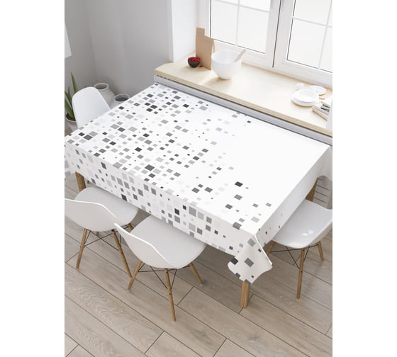 Прямоугольная скатерть JoyArty Квадратное насыщение из сатена tc_20876_120x145 1